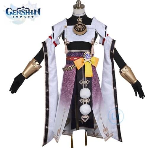 Game Genshin Impact Role Kujo Sara Cosplay Costume Original Version Uniform Halloween Women Costumes Full Set And Mask