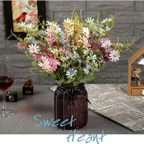 5 pcs New 6-Fork Korean Daisy High-End Artificial Flower Wedding Home Decoration Silk Flower Home decoratio Party supplies