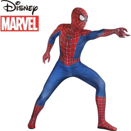 Disney Marvel Spider-Man Halloween Costume Adult Child Cosplay Jumpsuit Performance Costume