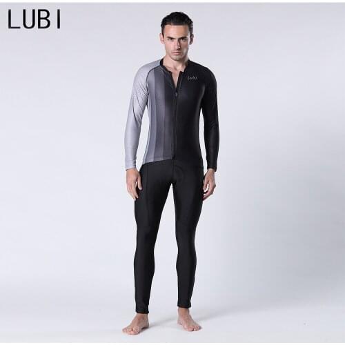 LUBI 3 Colors Pro Men Cycling Jersey Set Autumn Long Sleeve Clothes Bicycle Bib Pants Kit Quick Dry MTB Road Suit Bike Clothing