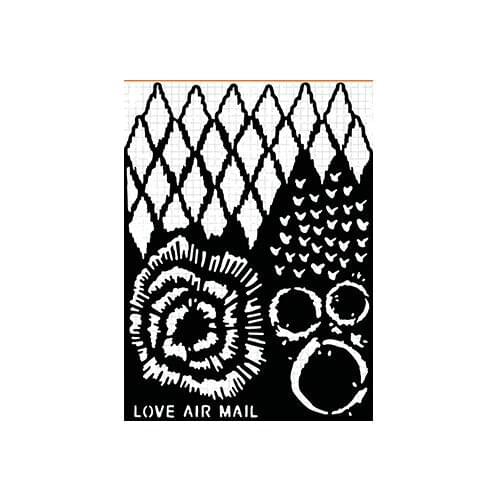 Love Background Mask Stencil plastic graduation for diy scrapbook / album decoration embossed diy paper card c5