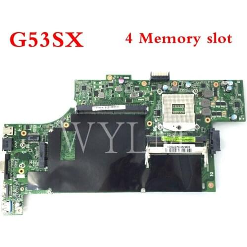 G53SX 4 Memory slot mainboard For ASUS G53SW G53S VX7 VX7S G53SX Laptop motherboard MAIN BOARD