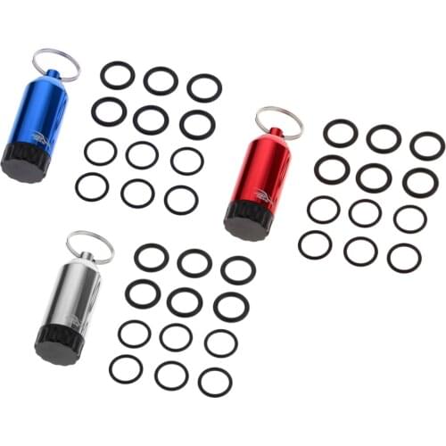 Mini Diving Tank with Keychain 12pcs O Rings and Brass Pick Dive Repair Kit