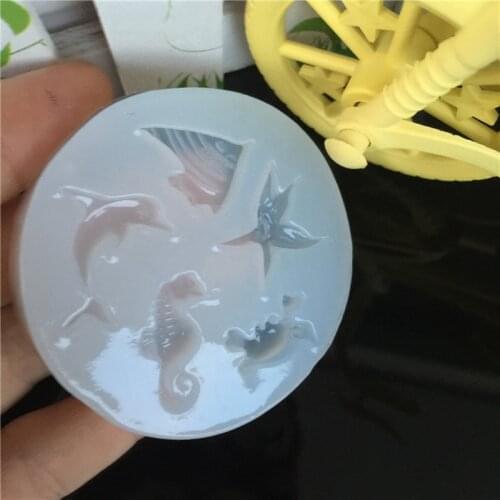 Sea Flounder Shell Starfish Jewelry Soap Silicone Mold Cake Decor Craft Tools Dried Flower Resin Decorative DIY Hand Crafts