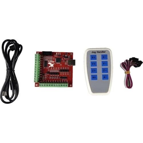 Cnc kit red mach3 motion control card + control handle kit motor drive control card engraving machine cnc controller DIY