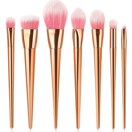 7-piece Makeup Brush Set Soft Hair Loose Powder High Gloss Eye Shadow Brush for Beginners Makeup Tools
