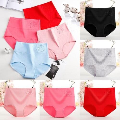 Cotton Underwear Lingerie L-2XL High Waist Panties Sexy Body Shaper Women Breathable Mention Hip Seamless 1PC Plus Size