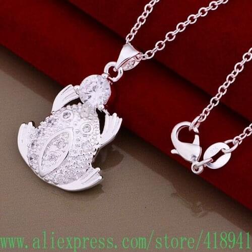 Silver Plated Necklace Silver Plated fashion jewelry pendant /citalaaa bpmakgta AN992