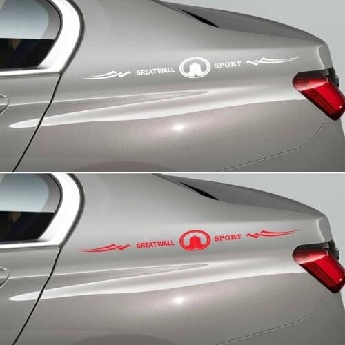 Car Side Stripe Skirts Graphics Vinyl Sticker Decals Racing Sport Automobiles Body DIY Wrap for Great Wall Haval Car Accessories