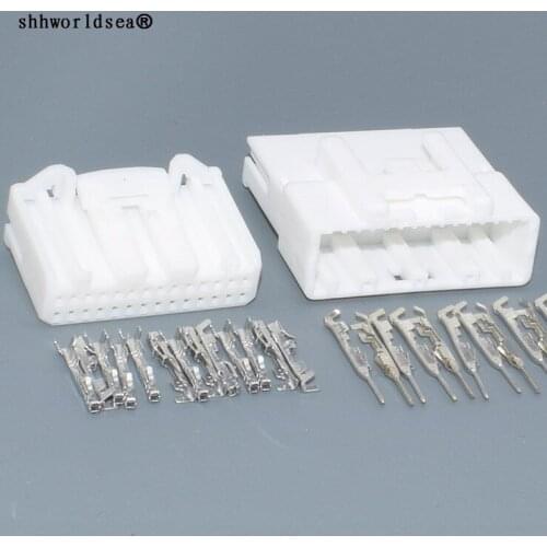 Worldgolden auto 0.7mm 28pin male female 28 Pin 1717115-1 1565380 Automotive Wiring Cable Socket Auto Plug 22011-28Y