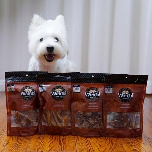 Wafcol Dog Bite Snacks Air Dried 100% Pure Nature Bones Bite Resistant for Training Chewing Clean Teeth Made in New Zealand