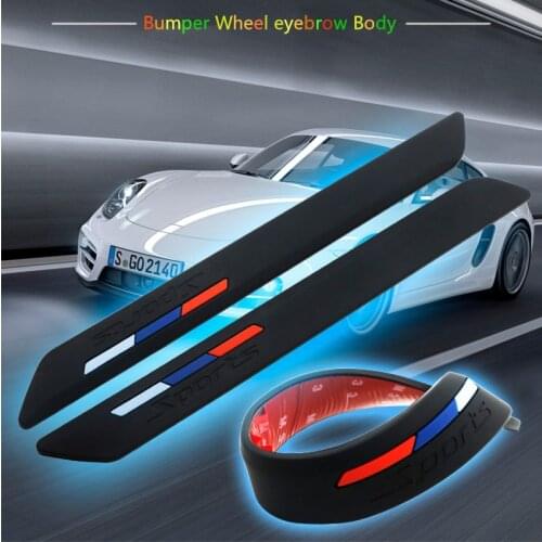 Car Wheel Eyebrow Protection Front Rear Body Bumper Protector Car Styling For Ford mondeo kuga fiesta Focus 2 3 ecosport fusion