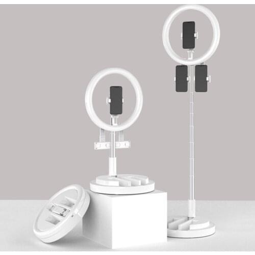 Dimmable LED Selfie Ring Fill Light Phone Camera Led Ring Lamp With Tripod For Makeup Video Live Ringlight Tok