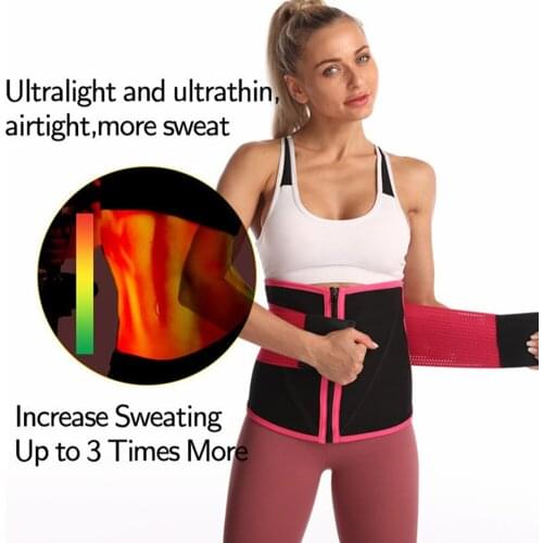 Women Neoprene Waist Trainer Slimming Sheath Belly Body Shaper Belt Tummy Sweat Shapewear Workout Shaper Corset
