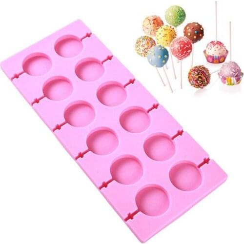 Cute Round Silicone Lollipop Molds Jelly and Candy Molds Cake Mold Variety Shapes Cake Decorating Form Silicone Bakeware