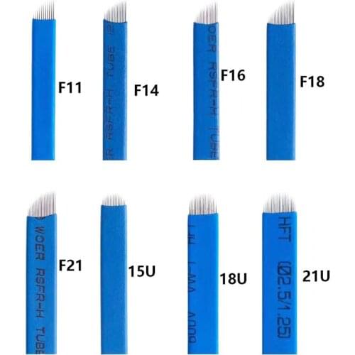 120pcs 0.18mm Nano blades microblading needles Permanent Makeup Eyebrow Tattoo Needle Blade Microblade 3D Embroidery