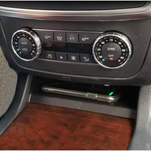 15W fast charging car QI wireless charger phone charger for Mercedes Benz GLE Coupe W166 C292 GLS X166 GL ML 2014-2018