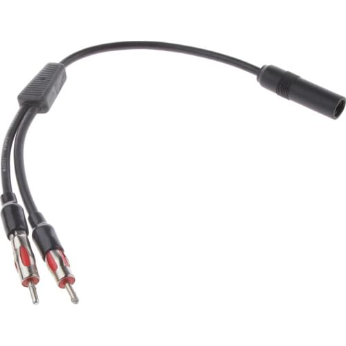 Car FM Radio Stereo Aerial Antenna Connector Plug Splitter Cable Wire