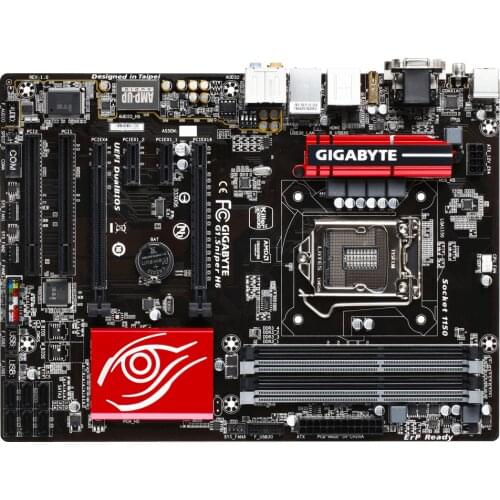 Used Gigabyte motherboard G1. Sniper H6 supports Intels 4th / 5th generation core processor and multi card interconnection tech