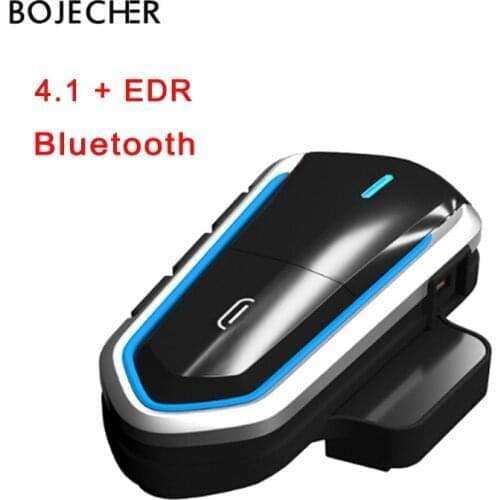 Motorcycle Helmet Intercom Bluetooth Helmet Headset Earphone Riding Handsfree FM Radio Stereo 4.1 EDR+CSR chip Waterproof