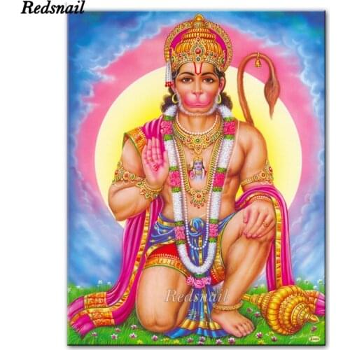 DIY diamond painting Rama. Lord Hanuman cross stitch full mosaic Indian god Art diamond embroidery 5D handmade gift EE1169