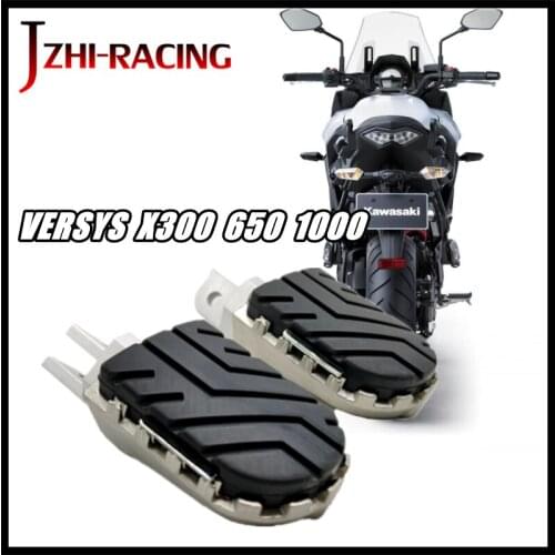 FOR KAWASAKI VERSYS 300 650 1000 X300 Motorcycle Accessories Front Footpegs Foot Rest Peg
