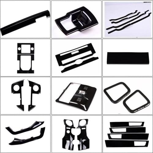 For Land Rover Discovery 4 LR4 2010-16 ABS Black Central Control Dashboard Interior Decoration Panel Trim Strip Car Accessories