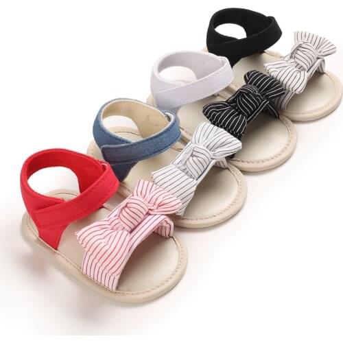 Baby Girl Summer Sandals Soft Sole Shoes Lovely Bowknot Sandal Toddler Infant Prewalkers Babies Accessories