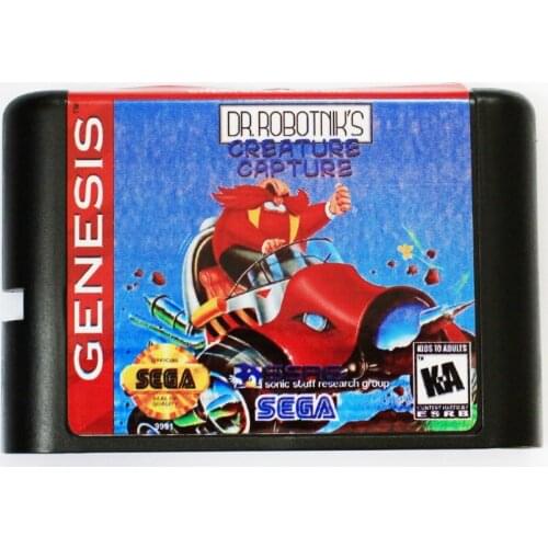 Dr.Ronotniks Creature Capture 16 bit MD Game Card For Sega Mega Drive For SEGA Genesis