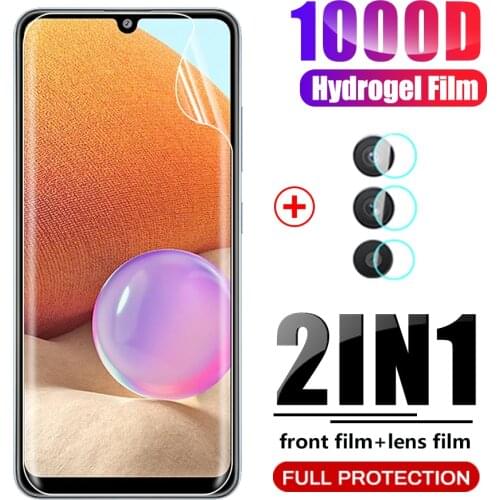 Sansung a 32 hydrogel film anti-scratch camera lens screen protectors film not glass 6.4" for samsung galaxy a32 a 32 32a film
