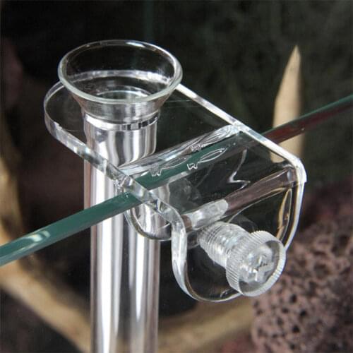 20-35cm Aquarium Fish Tank Shrimp Food Feeder Clear Glass Feeding Tube Dish Suction Air Shrimp Bowl Feeder Tube for Fish Tank