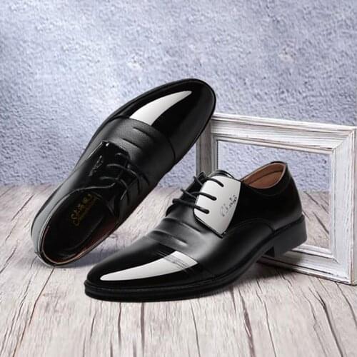 Trendy Men Shoes Dance Dress Sports Shoes Man British Sneakers Pointed Shoes Man Flat Leather Tango Flamenco Shoes Large Size