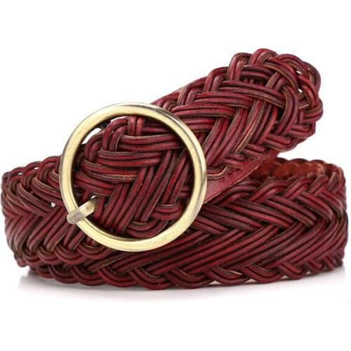 JOYLEISWAY Genuine leather belt male Braided Strap for Fashion Designer Womens belts luxury High quality girdle for jeans