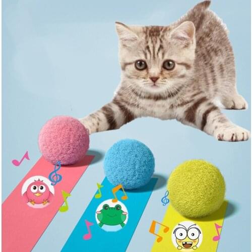 Cheerble Ball Toys Cat Accessories Pet Stuffed For Plush Electronic Dog Catnip Things Wicked Interactive Games Paws Play Jumping