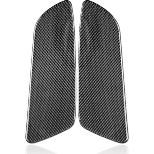 Carbon Fiber Rear Car Door Panel Cover Sticker Trim For Ford Mustang 2015-2019 Cover Sticker Interior Trim Decal