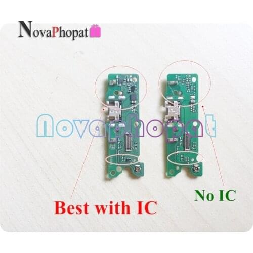 Novaphopat Best Charger Port Board For Huawei Y5 2018 USB Dock Charging Port Connector Microphone Mic Flex Cable ; 10pcs/lot