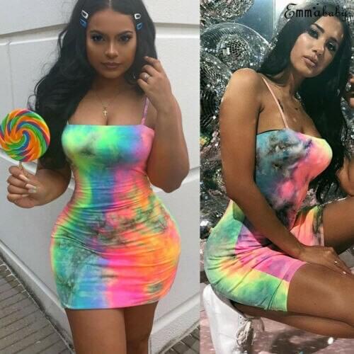 New Summer Fashion Sexy Womens Camouflage Short Strap Dresses Bandage Bodycon Sleeveless Club Slim Mini Dress