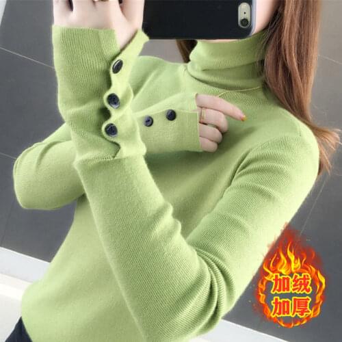 Woman Sweaters Thick Turtleneck Sweater Womens Autumn and Winter plus Size Knitwear Womens Top Femme Chandails Pull Hiver