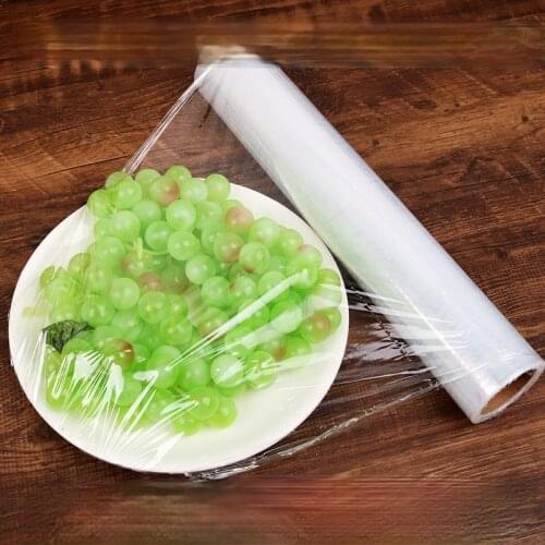 Disposable Plastic Wrap Roll Fruit And Vegetable Keep Food Fresh Stretch Film Utensilios De Cocina Kitchen Supplies ED50BX