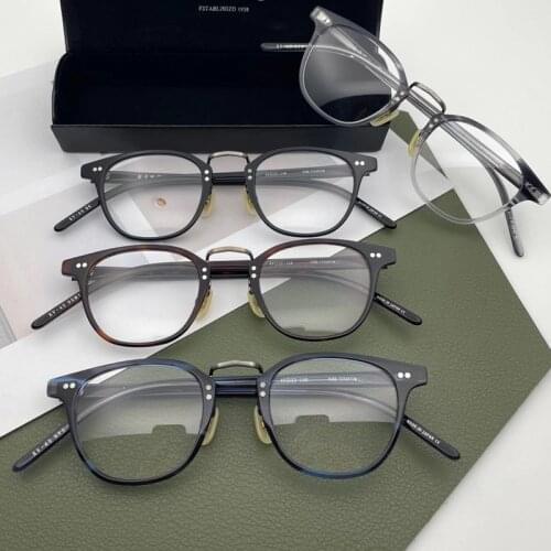 Original Glasses Frame Titanium Prescription Glasses Women Myopia Eyeglasses Frames for men Vintage Japan Designer Brand Glasses