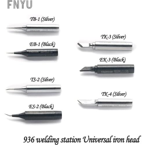 936 soldering station soldering iron head straight Curved wide narrow blade oxygen-free copper IC CPU Repair welding tools