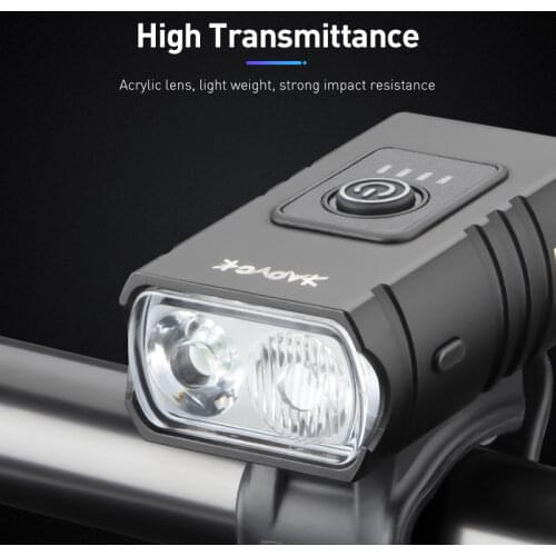 Bike Front Lamp Waterproof Riding light Led USB Chargeable Mountain Bike Cycling Light Warning Safety Portable Bicycle Light