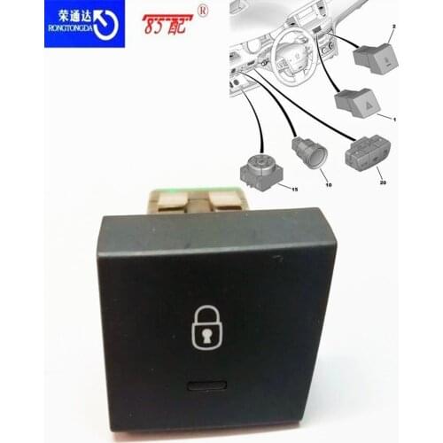 Central locking switch 96770413ZE For Peugeot 508 508SW central control door lock switch 4 door lock button central lock