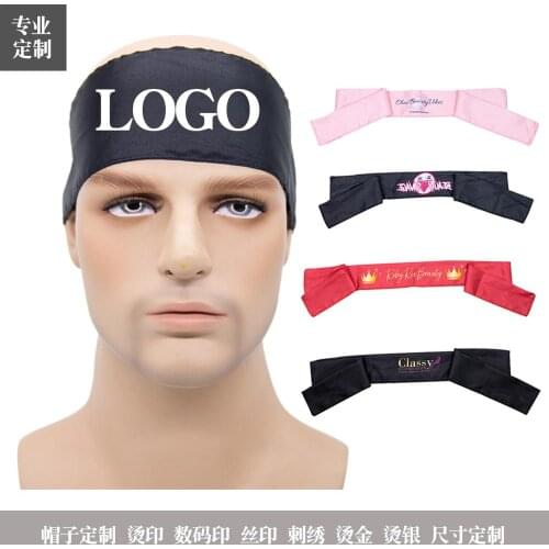 2020 new double satin hairband outdoor men and women hip hop wind long ribbon headwear