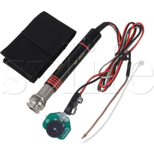 Active Endpin Jack Preamp Piezo Pickup Kit for Mandolin Classical Guitar