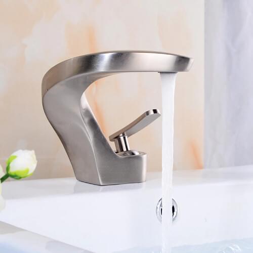 Sales snake head shape OEB black ancient Brushed Copper Plated all copper basin faucet under platform basin toilet
