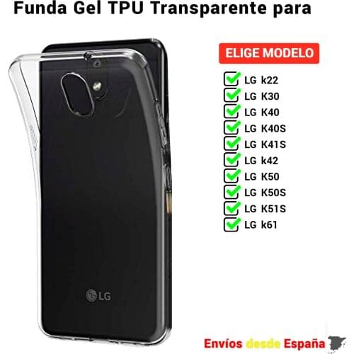 TPU case for LG k22 K30 K40 K40S K41S k42 K50 K50S K51S k61 clear silicone mobile phone case. Choose model