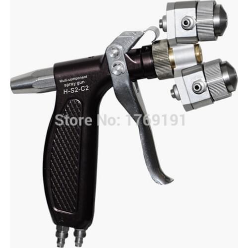 Hi Quality Double Head Stainless Steel Anti-Acid Two Head Spray Gun for Chemicals Chrome Silvering Pneuamtic Tools
