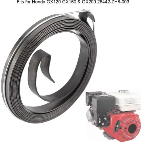 High Quality Silver Recoil Pull Start Starter Spring Fit For Honda GX120 GX160 & GX200 28442-ZH8-003