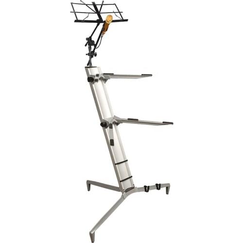 Kool Sound High Quality Silver Music Aluminum microphone stand keyboard holder